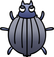 gradient shaded quirky cartoon beetle png