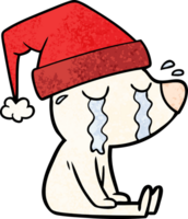 desenho animado chorando sentado urso polar png