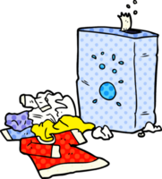 cartoon washing powder and laundry png