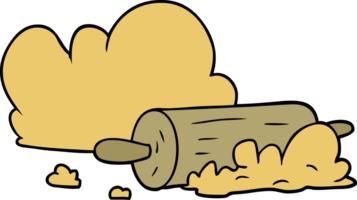 cartoon rolling pin and dough png