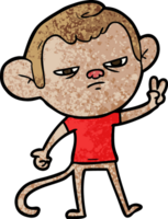 macaco irritado dos desenhos animados png