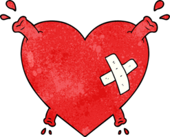 cartone animato cuore Schizzi sangue png