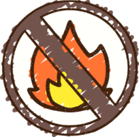 Fire Ban Chalk Drawing png