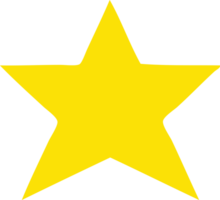 plano color retro dibujos animados de un oro estrella png