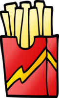 cartoon doodle fast food fries png