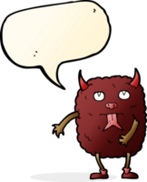 funny cartoon monster with speech bubble png