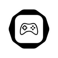 Minimal Gaming Symbol, Stream modern Games, Wireless Controller Icon vector