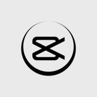 CapCut Software Editor icon vector
