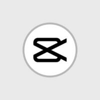 CapCut Software Editor icon vector