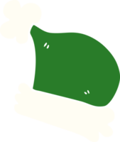 chapeaux de noël doodle dessin animé png