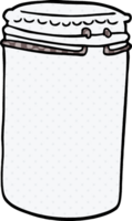 cartoon doodle storage jar png