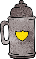 caneca de cerveja tradicional doodle dos desenhos animados png