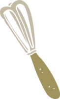 illustration en couleur plate du fouet png
