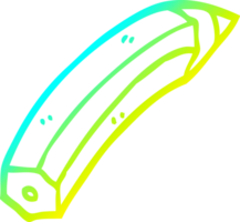 cold gradient line drawing of a cartoon colored pencil png