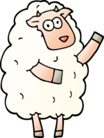 gradient illustration cartoon sheep png