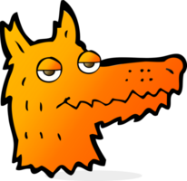 cartoon fox head png