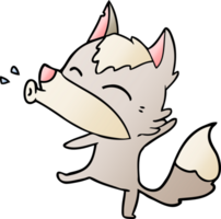 howling wolf cartoon png