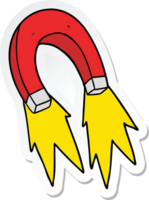 sticker of a cartoon magnet png