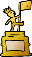 Cartoon-Doodle-Denkmal-Statue png