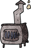 cartoon doodle old wood burner png