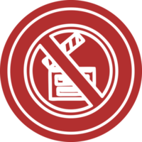 no filming circular icon symbol png