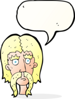 cartoon man with long mustache with speech bubble png