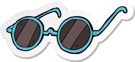 autocollant de lunettes de soleil de dessin animé png