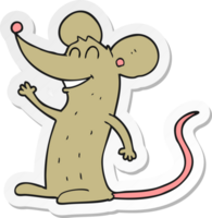 pegatina de un ratón de dibujos animados png