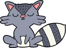 cute cartoon raccoon png