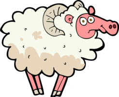 cartoon dirty sheep png