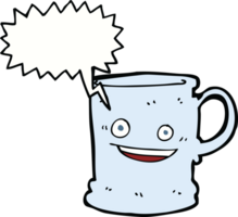 cartoon mug with speech bubble png