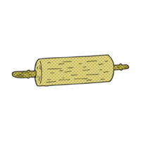 hand drawn cartoon rolling pin png