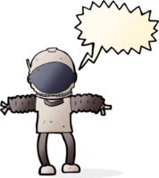 cartoon astronaut with speech bubble png