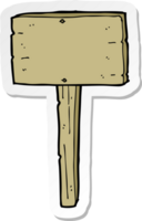 sticker of a cartoon sign post png