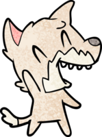 Lachender Fuchs-Cartoon png