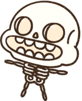 Skeleton Chalk Drawing png