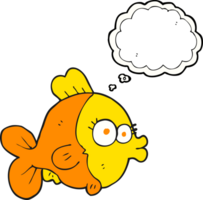 funny  hand drawn thought bubble cartoon fish png