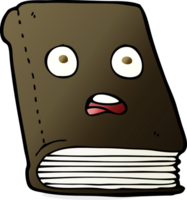 libro infeliz de dibujos animados png