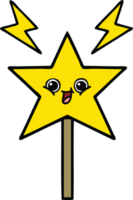 cute cartoon of a magic wand png