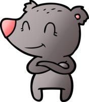 dessin animé amical d'ours png