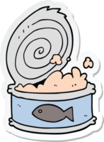 sticker of a cartoon canned food png