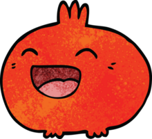 cartoon doodle happy root vegetable png