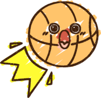 desenho de giz de basquete png