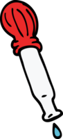 cartoon doodle dripping pipette png