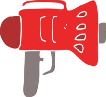 flat color illustration of loud hailer png