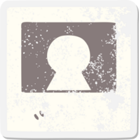 old instant photograph grunge sticker png