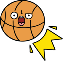 mignonne dessin animé de une basketball png