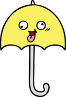 mignonne dessin animé de une parapluie png
