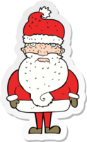 adesivo de um desenho animado papai noel png