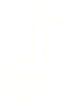 note de musique dessin à la craie png